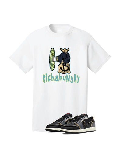 RS1NE Rich and Hungry Tee (White)
