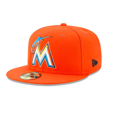 New Era 59Fifty Miami Marlins Fitted Hat (Orange)