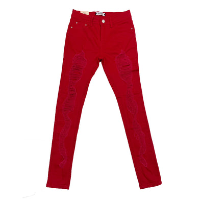 Blue Topic Woman Skinny Jean (Red)