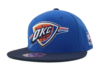 Mitchell & Ness Oklahoma City Thunder XI Logo 2 Tone Fitted Hat - Fashion Landmarks