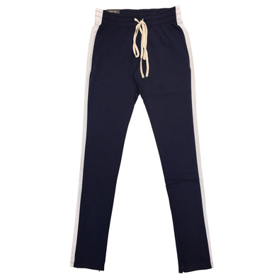 Royal Blue Single Strip Track Pant (Navy/White) - Fashion Landmarks