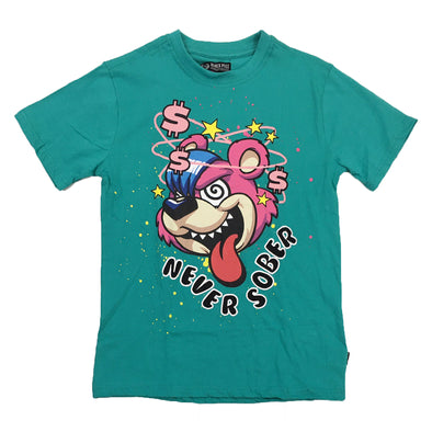 Black Pike Never Sober Tee (Turquoise)