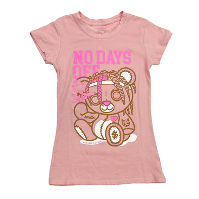 3Forty No Days Off Woman Graphic Tee (Pink)