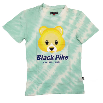 Black Pike Bear Tie Dye Tee (Mint)